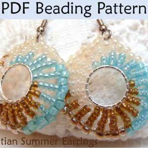Beading Tutorial Pattern Earrings - Jewelry Making..