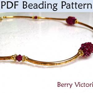 Beading Tutorial Pattern Necklace - Beaded Beads -..