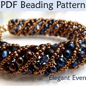 Netted Stitch Beading Pattern - Bracelet Necklace..