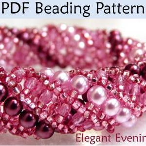 Netted Stitch Beading Pattern - Bracelet Necklace..