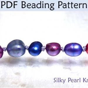 Beading Tutorial Pattern - Pearl Knotting Jewelry..