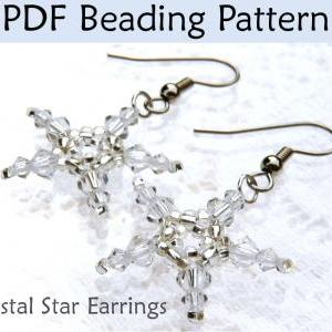 Beading Tutorial Pattern Earrings - Christmas..