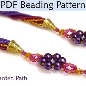 Beading Tutorial Pattern Necklace - Multi-strand..