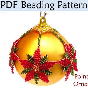 Beading Pattern Tutorial Christmas Ornament -..