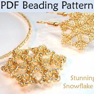 Stunning Snowflake Necklace Earring Set Pdf..