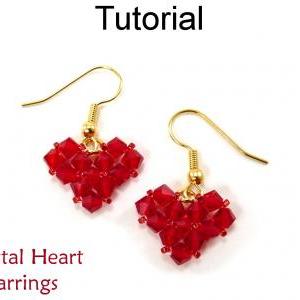 Beading Tutorial Pattern Earrings - Valentines..