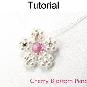 Beading Tutorial Pattern Necklace - Spring Flower..