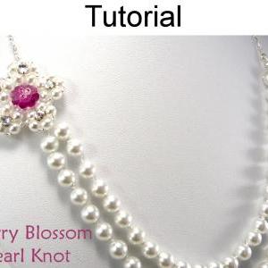 Beading Tutorial Pattern Necklace - Pearl Knot..