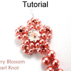 Beading Tutorial Pattern Necklace - Pearl Knot..