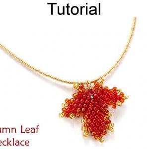 Leaf Necklace Jewelry Making Tutorial Beading..