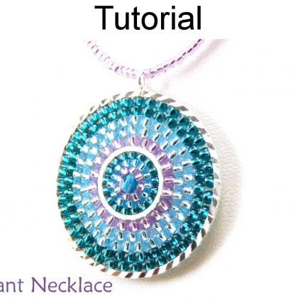 Beading Tutorial Pattern Necklace - Brick Stitch..