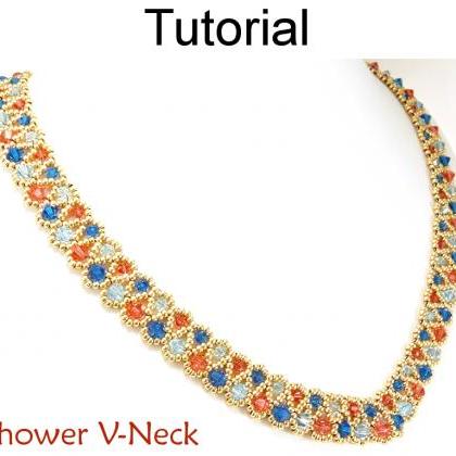 Beading Tutorial Pattern Necklace - Crystal..