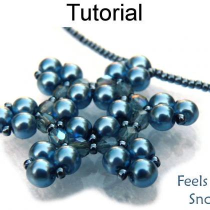 Beading Tutorial Pattern Necklace - Winter..