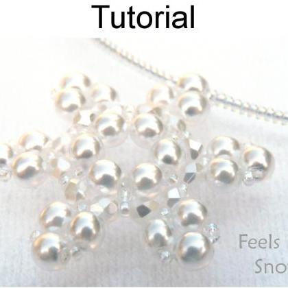 Beading Tutorial Pattern Necklace - Winter..