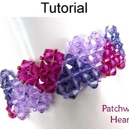 Beading Tutorial Pattern Bracelet - Crystal..