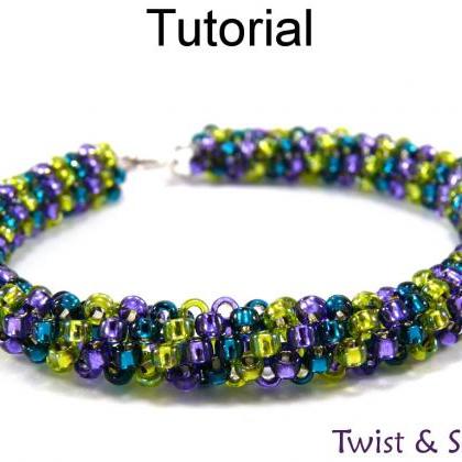 Jewelry Making Beading Tutorial Pattern Bracelet..