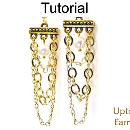 Beading Tutorial Pattern Earrings - Chandelier..