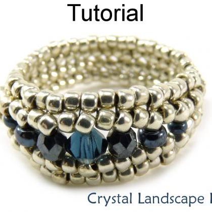 Beading Tutorial Ring - Herringbone Stitch - Simple Bead Patterns ...
