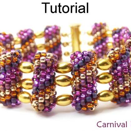 Beading Tutorial Pattern Bracelet - Beaded Bead..