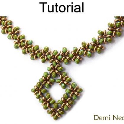 Beading Tutorial Pattern Necklace - Right Angle..