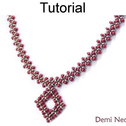 Beading Tutorial Pattern Necklace - Right Angle..