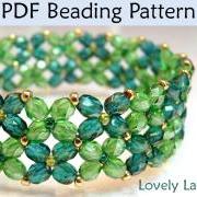 Beading Tutorial Pattern Bracelet - Beginner Jewelry Making - Simple Bead Patterns - Lovely Lattice #1133