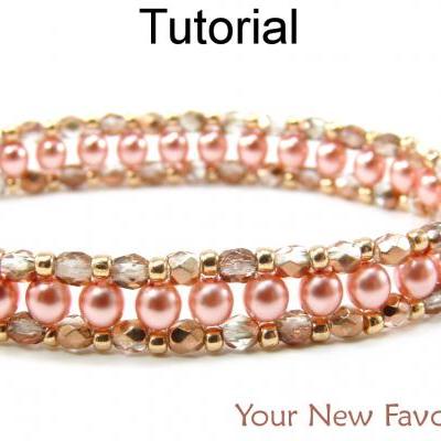 Beading Tutorial Pattern Bracelet - Right Angle Weave RAW - Simple Bead Patterns - Your New Favorite #452