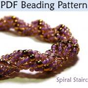 Jewelry Patterns, Beading Tutorial, Necklace Jewelry, Spiral Stitch, Seed Beads, Beadweaving Beading Tutorials, Bead Patterns, PDF Pattern #290