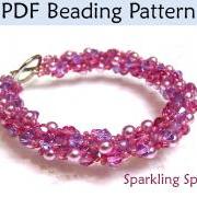 Beadweaving Jewerly Patterns, Beading Pattern, Bracelet PDF Tutorials, Bracelets, Tutorials, Bead Stitching, Double Spiral Stitch
