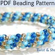 Beading Tutorial Pattern Bracelet Necklace - Tubular Peyote Stitch - Simple Bead Patterns - Twist & Shout #394