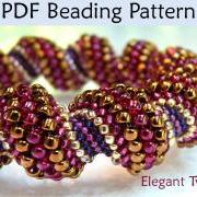 Beading Tutorial Bracelet Necklace - Tubular Peyote Stitch - Simple Bead Patterns - Elegant Twist #438