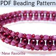 Beadweaving Tutorials, Choker Necklace Jewelry Beading Patterns, Beaded Necklaces, Seed Beads, Pearls, 3mm, 4mm, Tutorial, Pattern