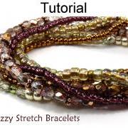 Beading Pattern Tutorial - Stretch Bracelets - Simple Bead Patterns - Snazzy Stretch Bracelets #5002