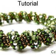 Beading Tutorial Pattern Necklace Bracelet Tubular Peyote Cellini Spiral Rope Beaded Instructions Directions How To Seed Beads Bead #9391