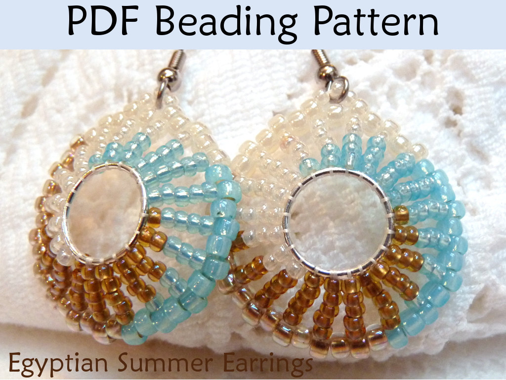 Beading Tutorial Pattern Earrings Jewelry Making Simple Bead