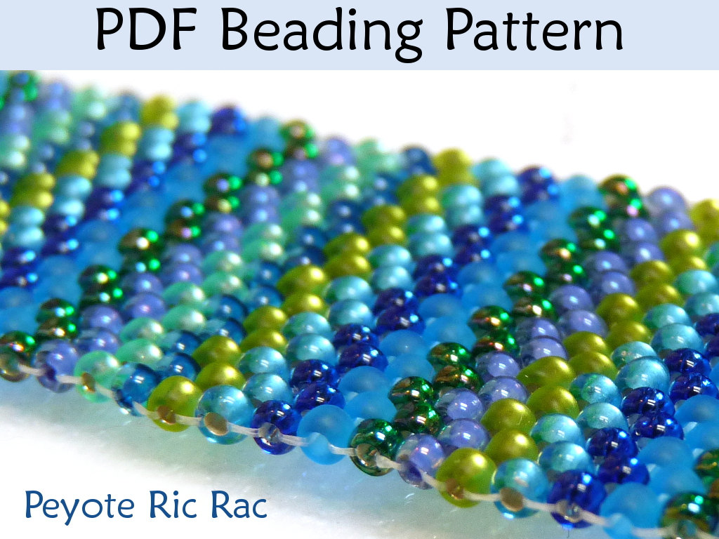 Beading Tutorial Pattern Bracelet Peyote Stitch Simple Bead