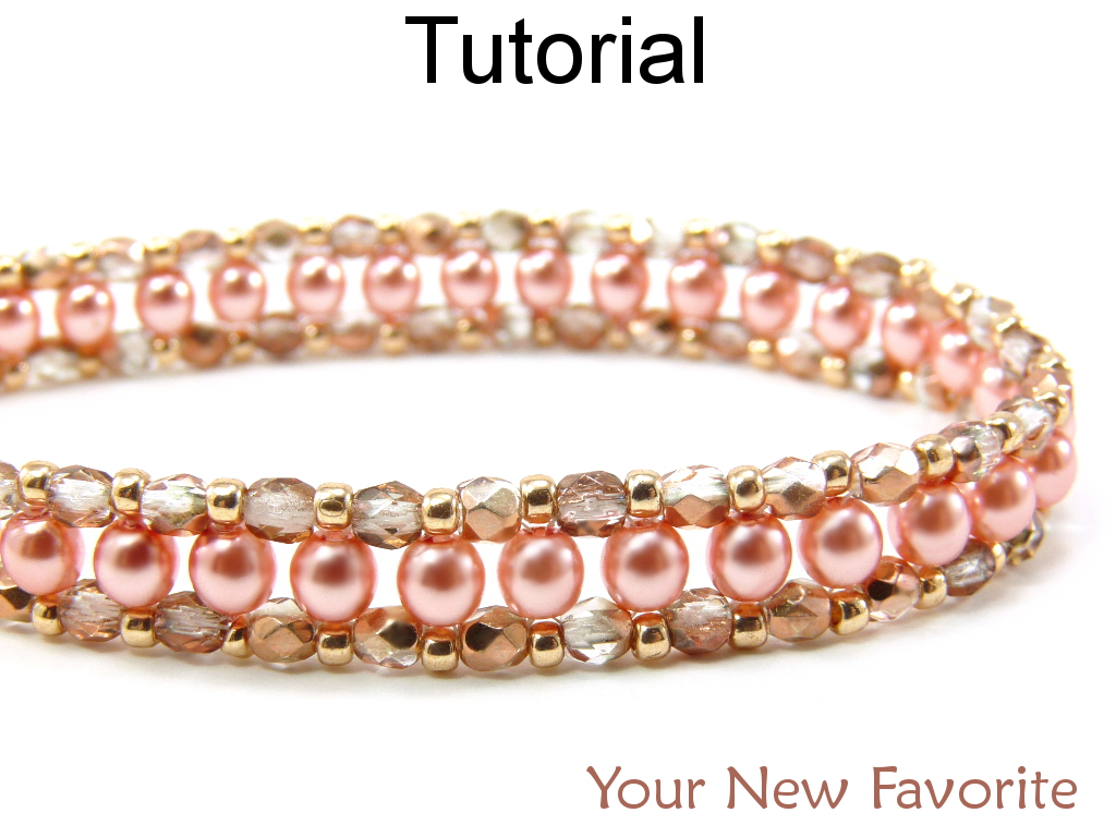 Beading Tutorial Pattern Bracelet - Right Angle Weave RAW - Simple Bead Patterns - Your New Favorite #452
