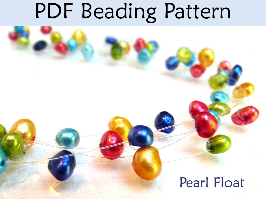 Beading Tutorial Pattern Necklace Pearl Float Jewelry Simple Bead