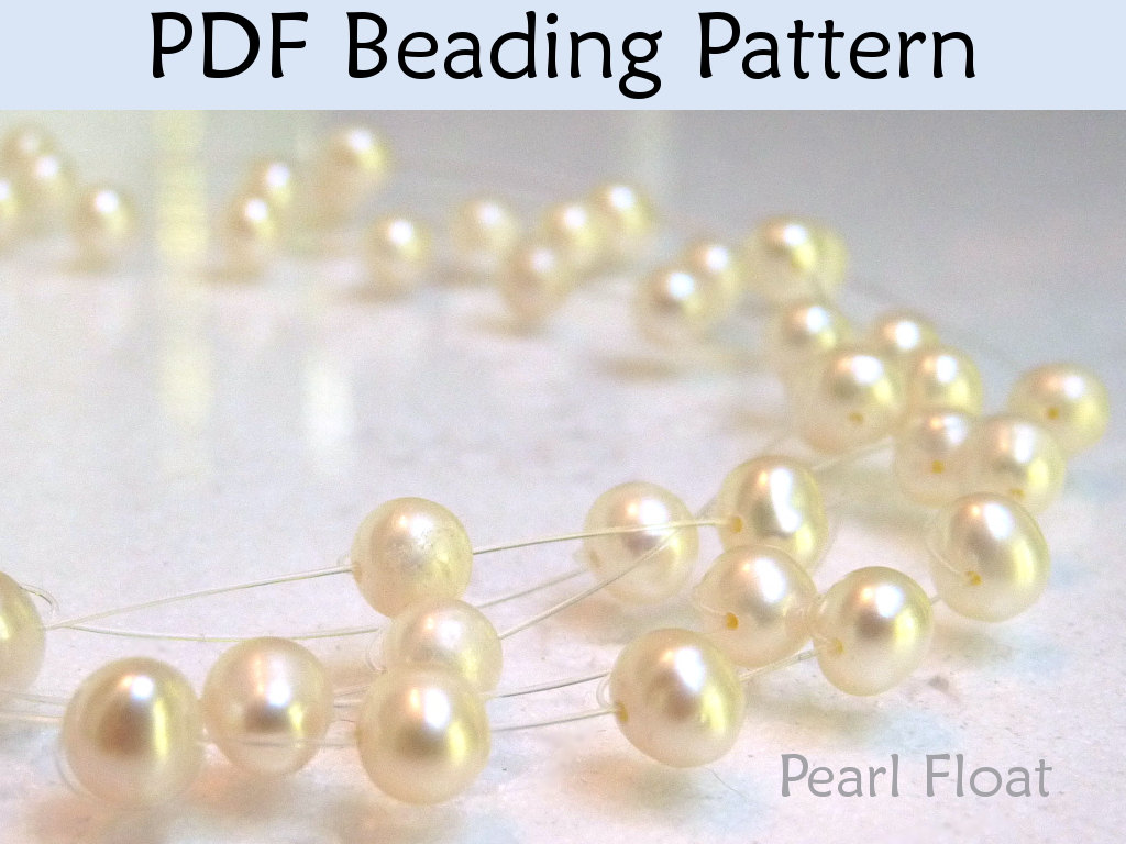Beading Tutorial Pattern Necklace Pearl Float Jewelry Simple Bead