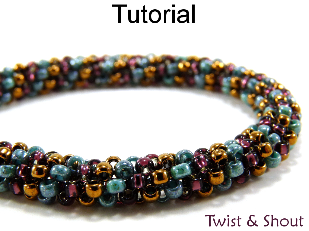 Download Beading Tutorial Pattern Bracelet Necklace - Tubular Peyote Stitch - Simple Bead Patterns ...