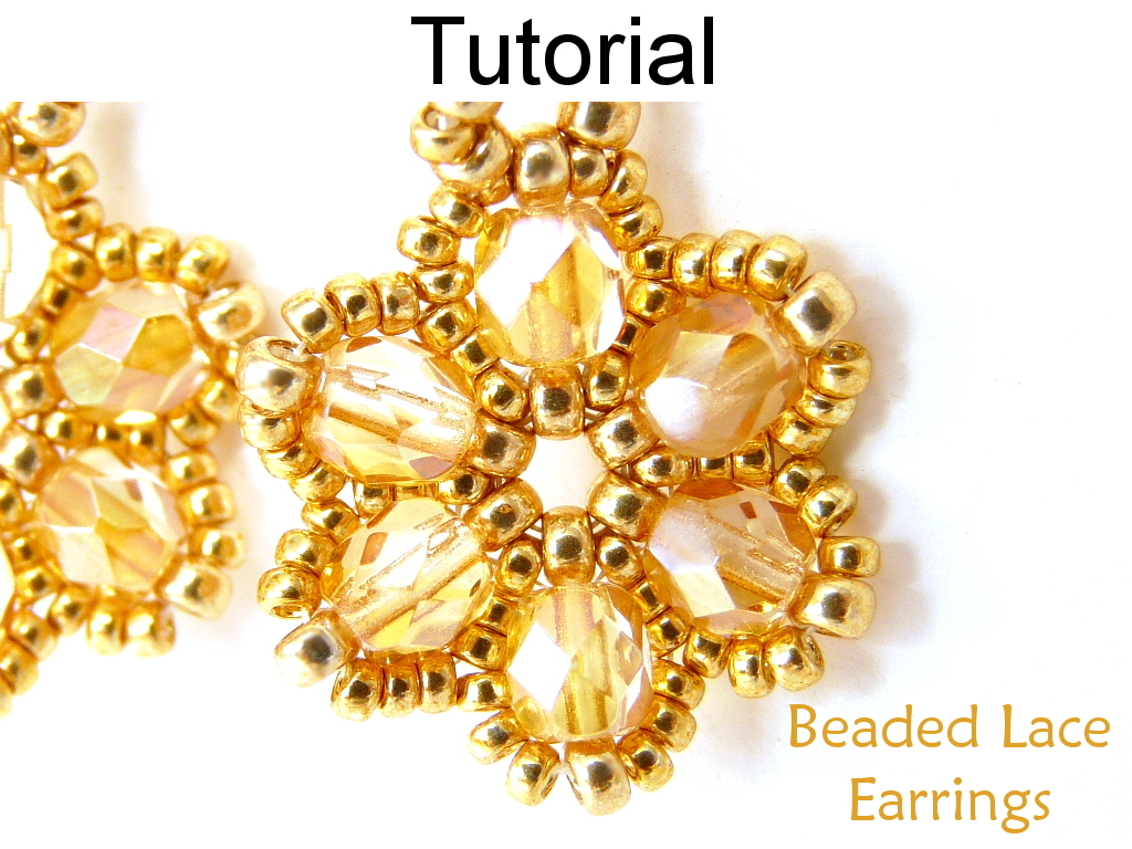 Jewelry Making Beading Tutorial Earrings Beaded Flower Earrings