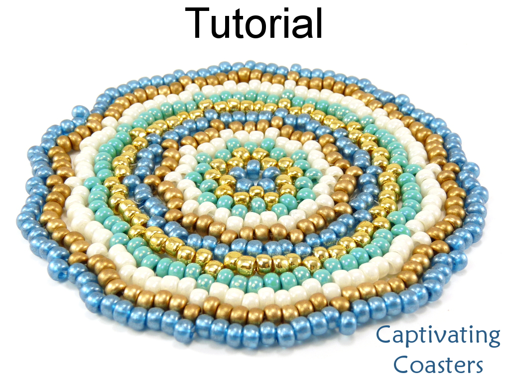 Beading Tutorial Pattern Coasters Home Decor Gifts Simple Bead