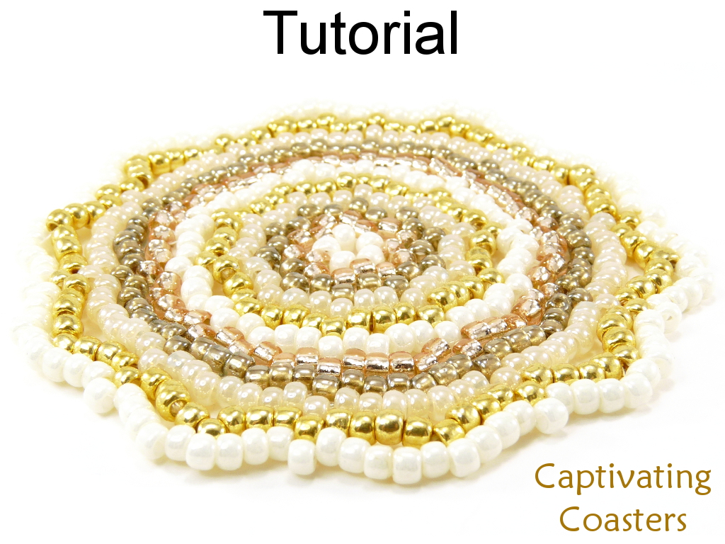 Beading Tutorial Pattern Coasters Home Decor Gifts Simple Bead