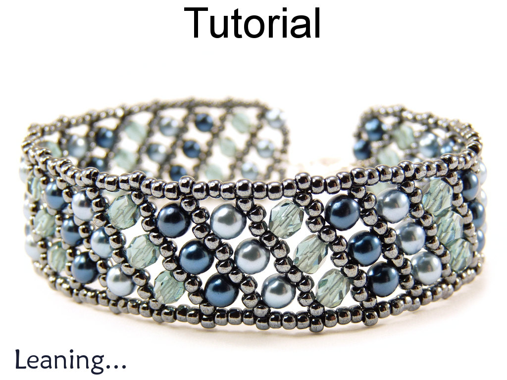 Beading Tutorial Pattern Bracelet - Flat Russian Spiral Stitch - Simple Bead Patterns - Leaning... #5006