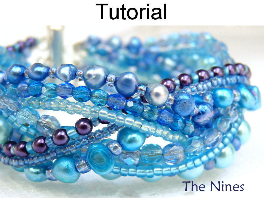 Bead Patterns - Jewelry Making - Beaded Bracelet Tutorials - Substantial - Instant Download - Simple Bead Patterns - The Nines #75