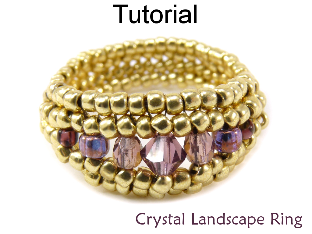 Beading Tutorial Ring Herringbone Stitch Simple Bead Patterns