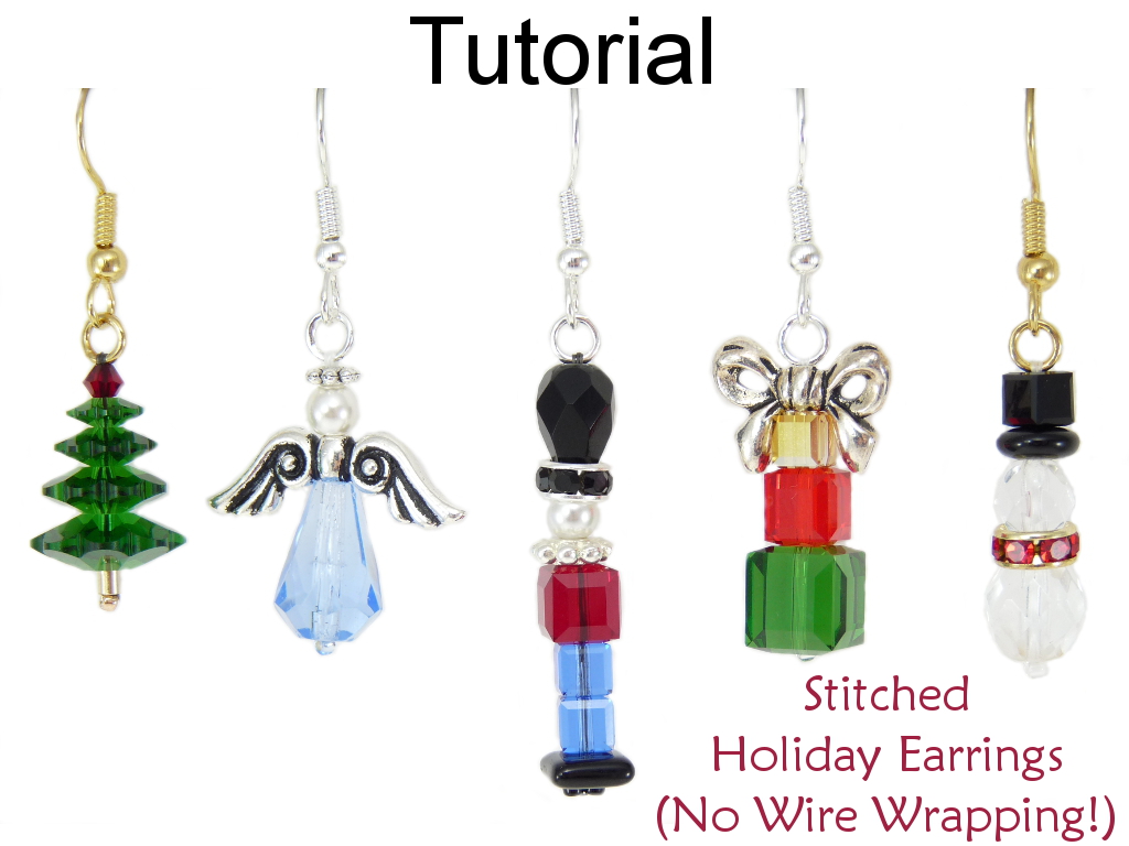 beaded christmas earrings free patterns