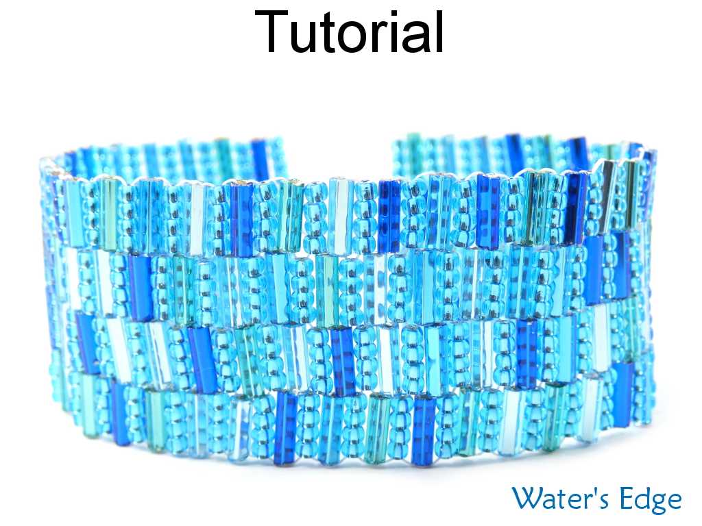 Beading Pattern Tutorial Bracelet Modified Peyote Stitch Bugles