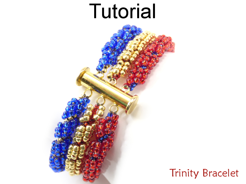 Beading Tutorial Pattern Beaded 3strand Multirope Bracelet Spiral