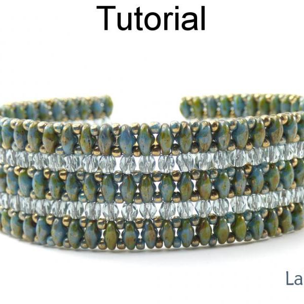 Beading Tutorial Pattern Superduo Beaded Bracelet Simple Bead